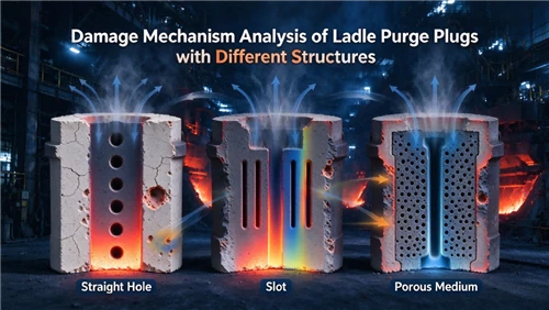 Analysis On Damage Mechanism Of Ladle Purge Plugs With Different Structures